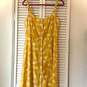 Two Dresses - Amour Vert Adelina Dress in Gold Pineapple + Winter Jardin